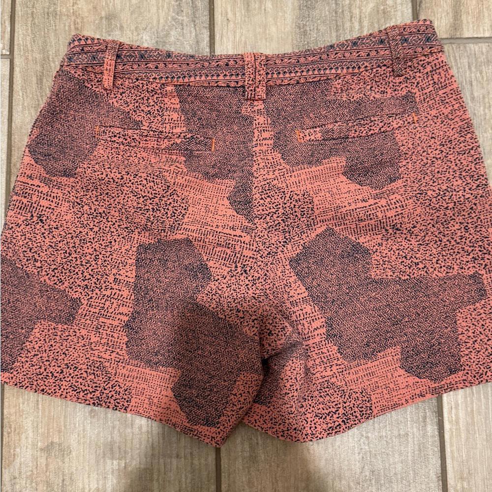 Anthropologie Cartonnier Island Hopper Shorts 4 Pink Side Button Down - Picture 3 of 8
